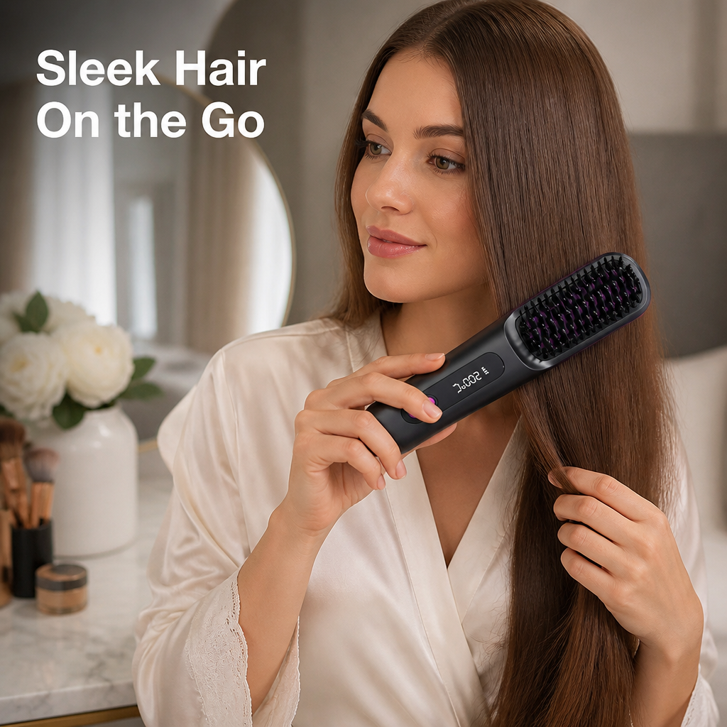 SmoothBrush™ — Enjoy Sleek, Frizz-Free Hair Anywhere