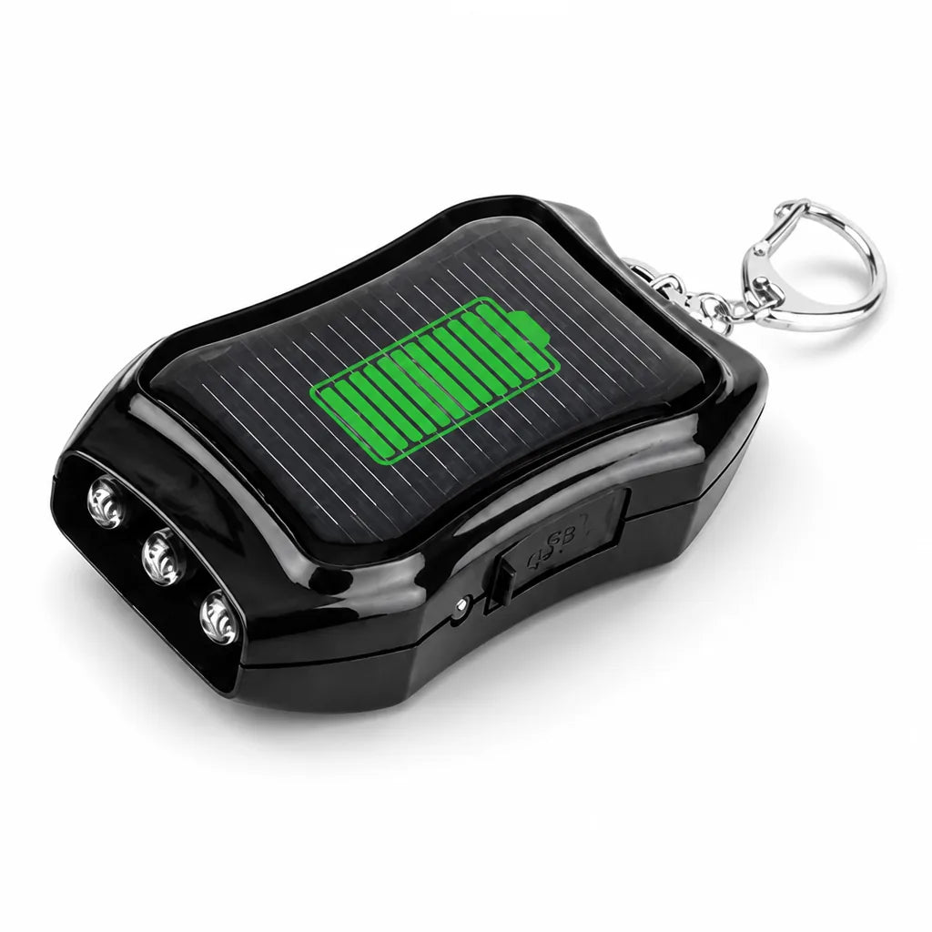 SunClip™ Solar Keychain Power Bank