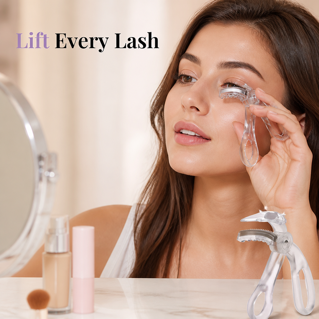 CurlLuxe™ Frameless Eyelash Curler — Bold Lifted Lashes