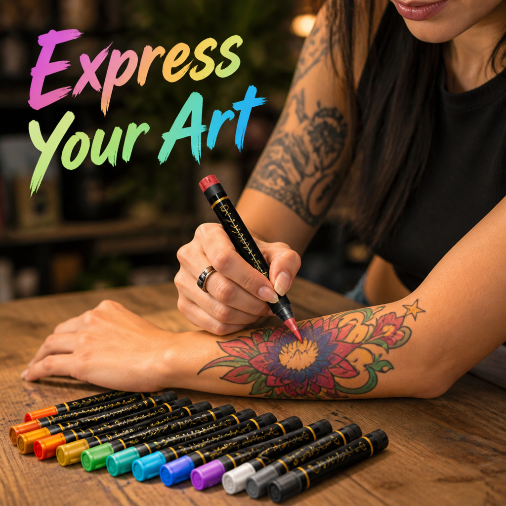 GlowTats™ Skin Art Markers Set