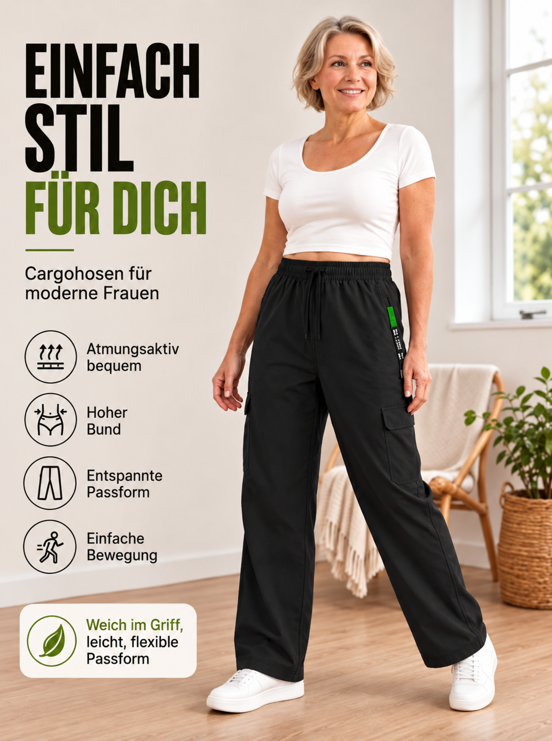 Tavorra™ Women's Casual Cargo Pants — Roomy Pockets, Easy Comfort