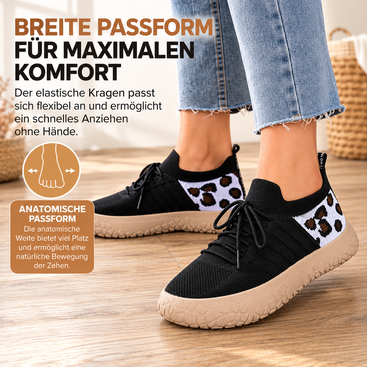Toeluxe™ Women's Breathable Slip-On Sneakers