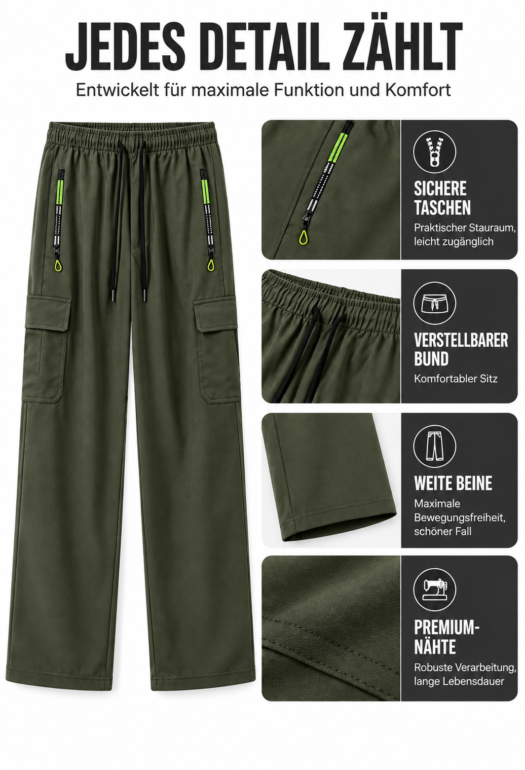 Tavorra™ Women's Casual Cargo Pants — Roomy Pockets, Easy Comfort