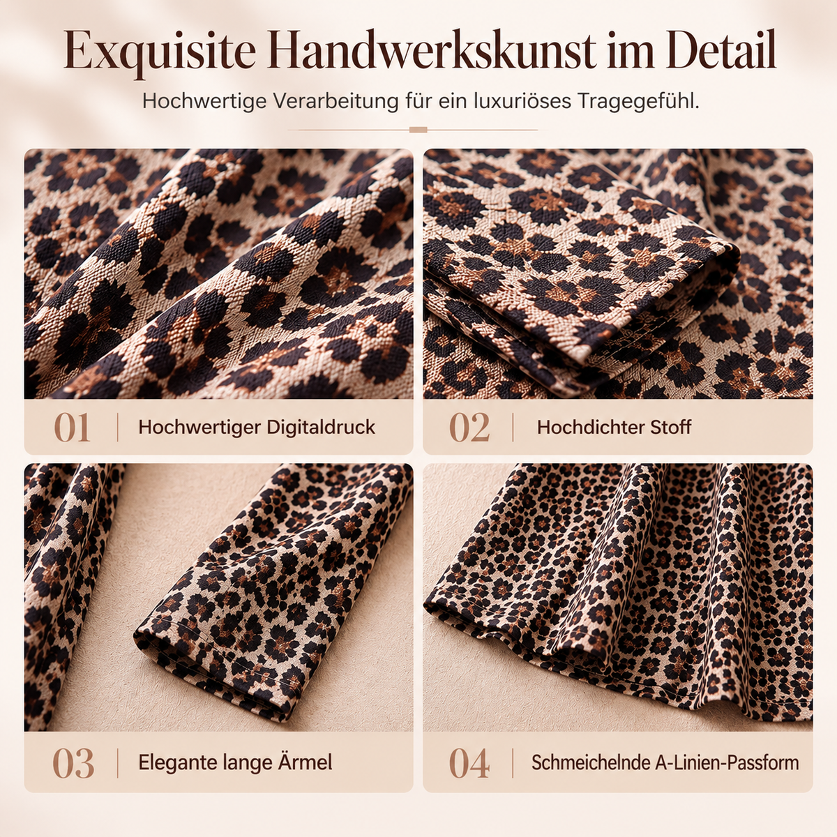 Leopara Women's Leopard Maxi Dress