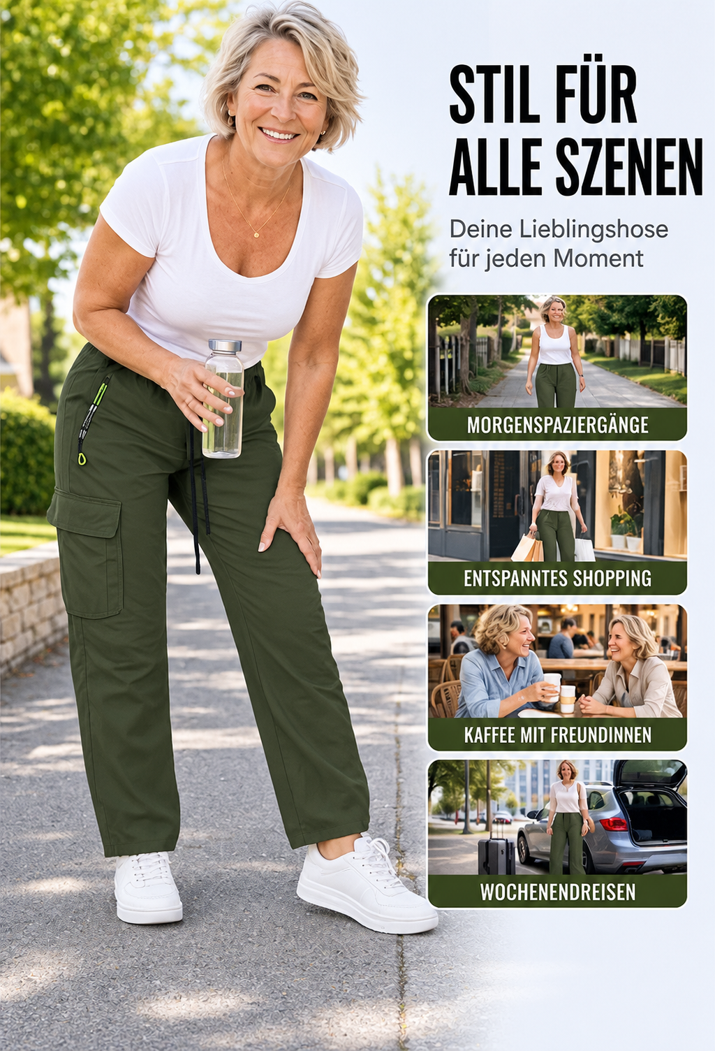 Tavorra™ Women's Casual Cargo Pants — Roomy Pockets, Easy Comfort