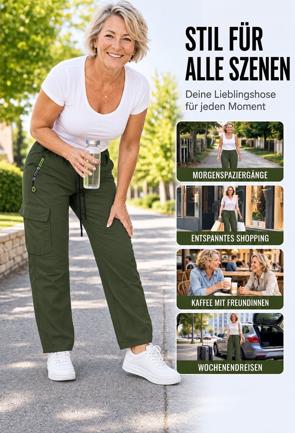 Tavorra™ Women's Casual Cargo Pants — Roomy Pockets, Easy Comfort