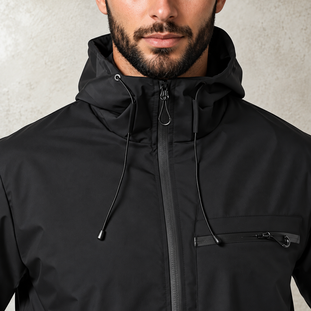 Trailmere™ Men's Hooded Jacket — Water-Resistant, Weather-Ready