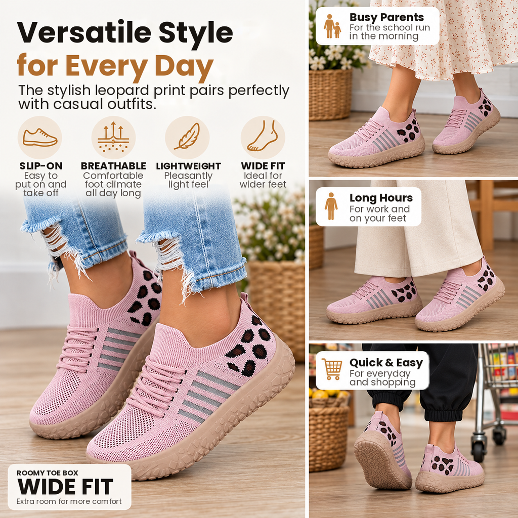 Toeluxe™ Women's Breathable Slip-On Sneakers