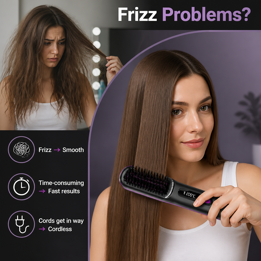 SmoothBrush™ — Enjoy Sleek, Frizz-Free Hair Anywhere