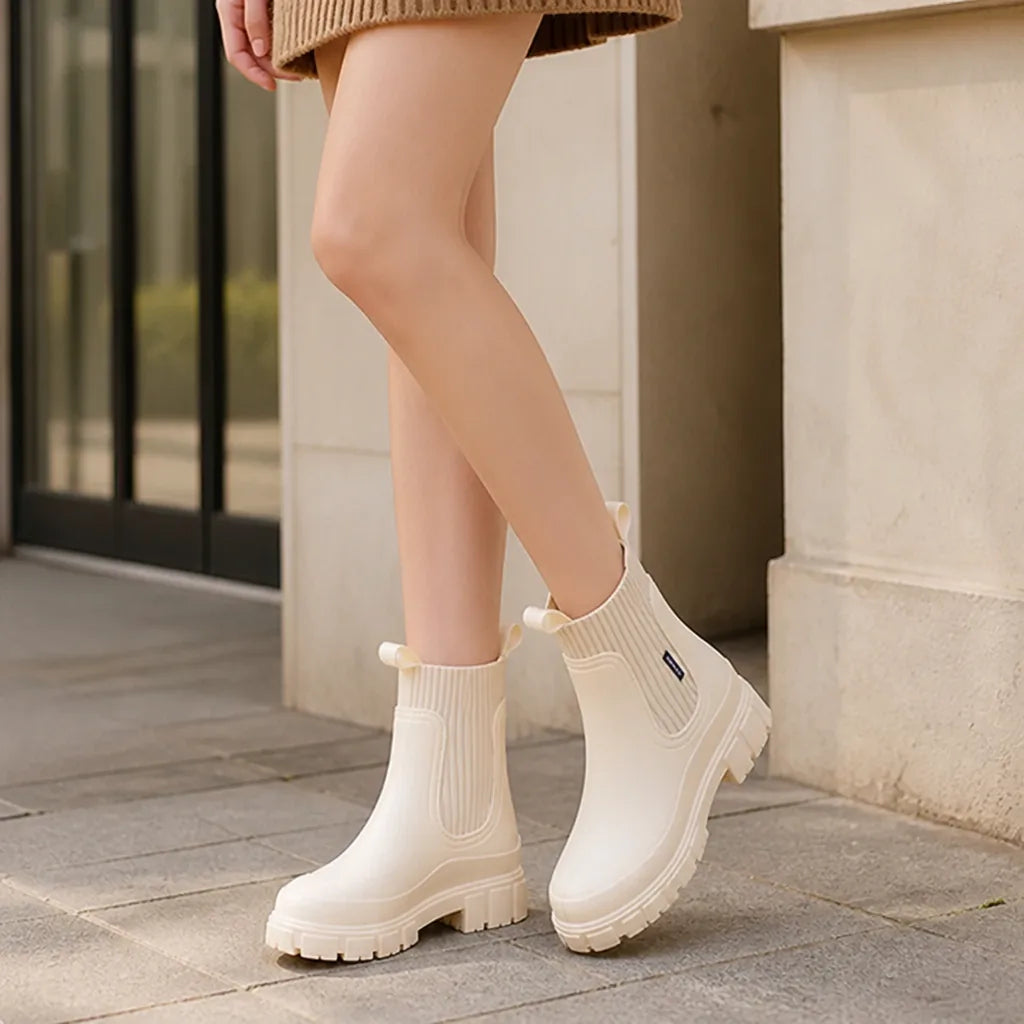 DrizzleStep boots White