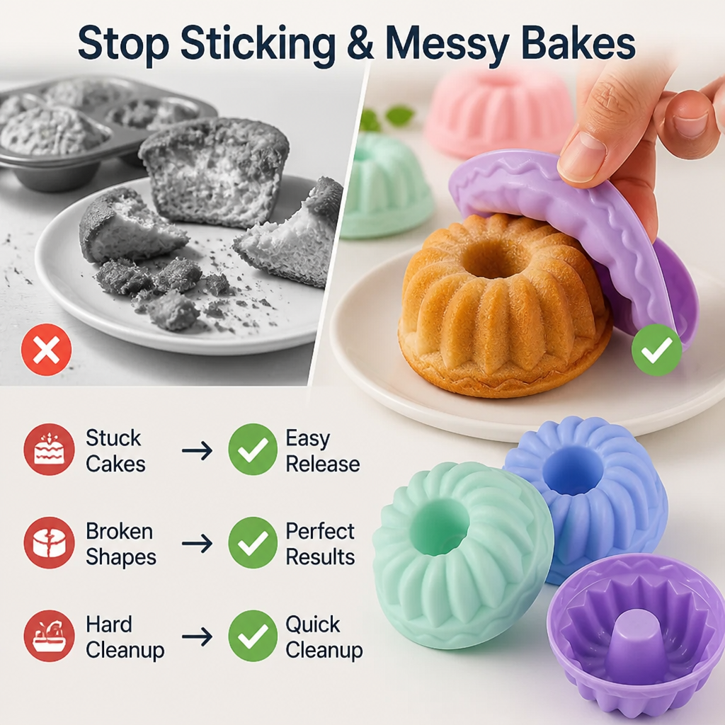 BundtBloom™ Silicone Mini Cake Cups