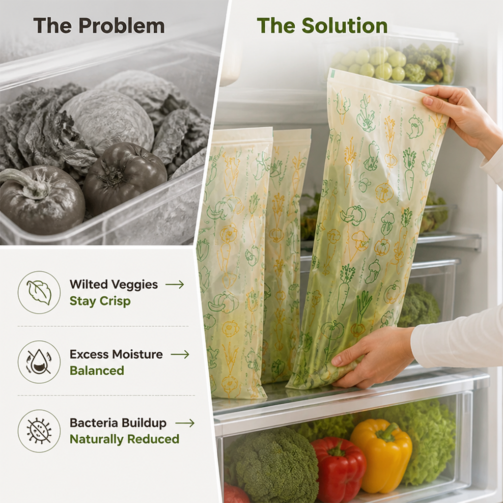 CrispKeep™ Vegetable Fresh Storage Bags