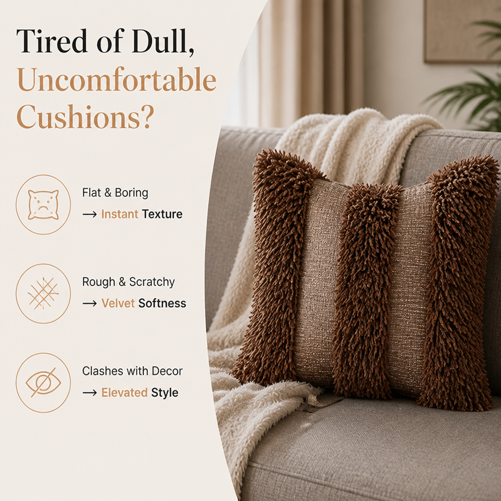 FluffNest™ Plush Velvet Pillow Cover