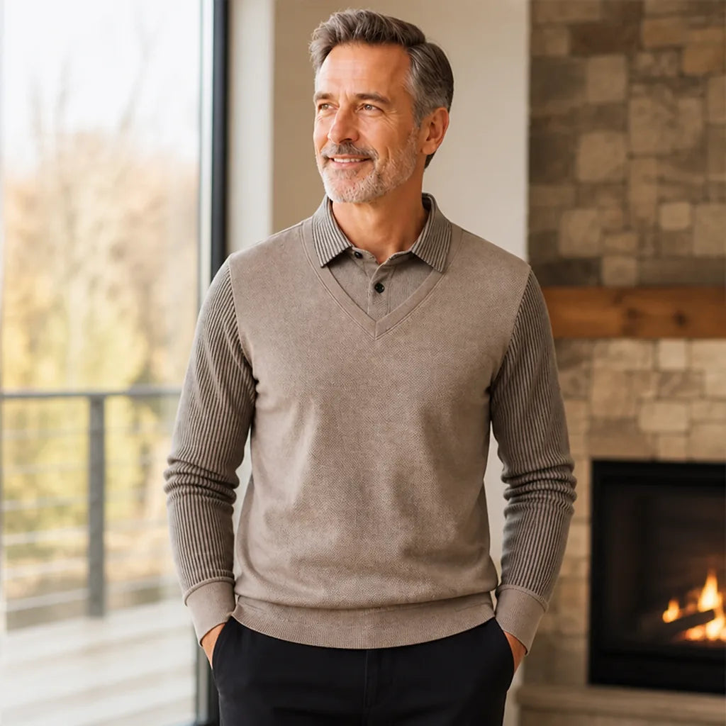 WarmLayer Men's 2-in-1 Fleece Sweater
