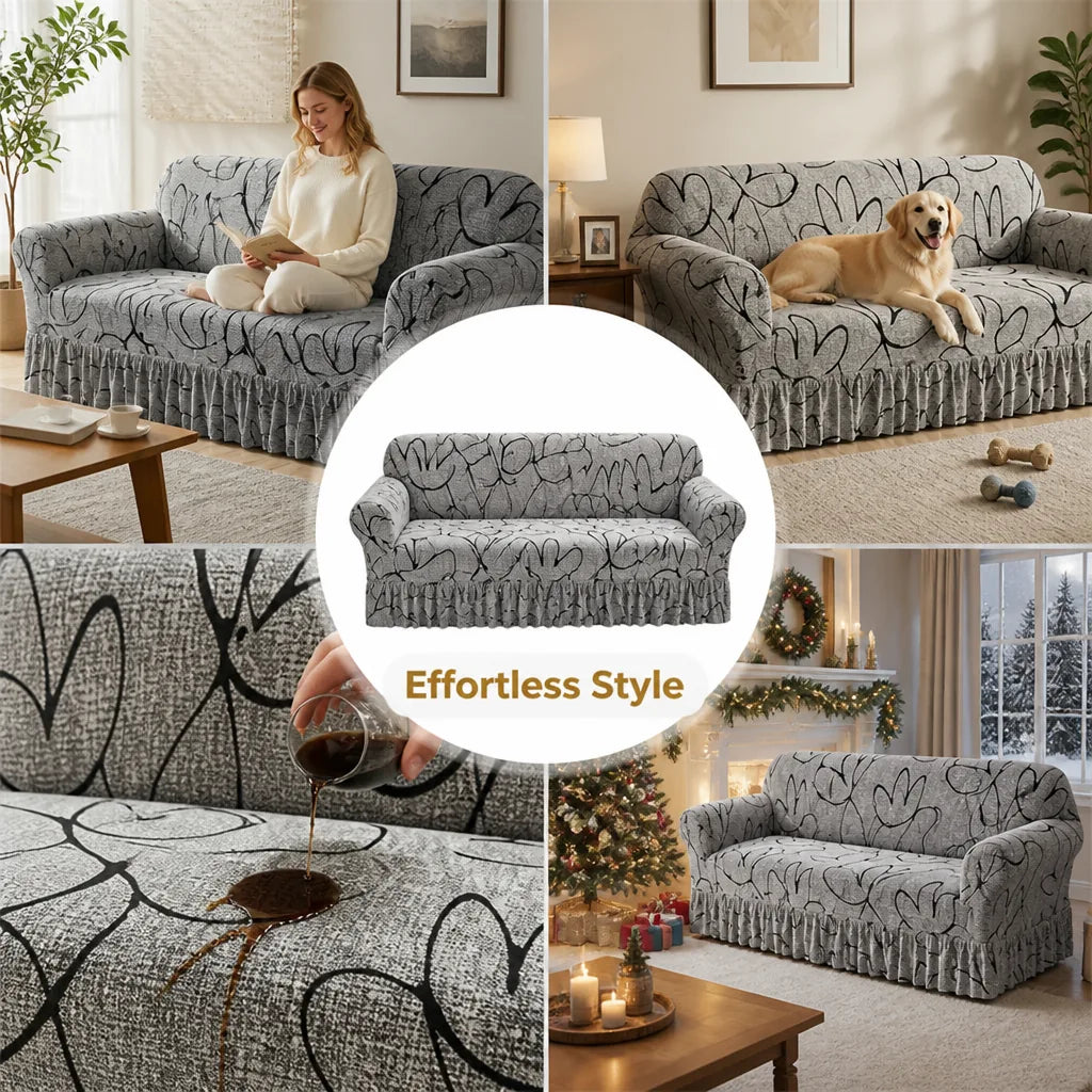 SnugFit sofa cover close-up