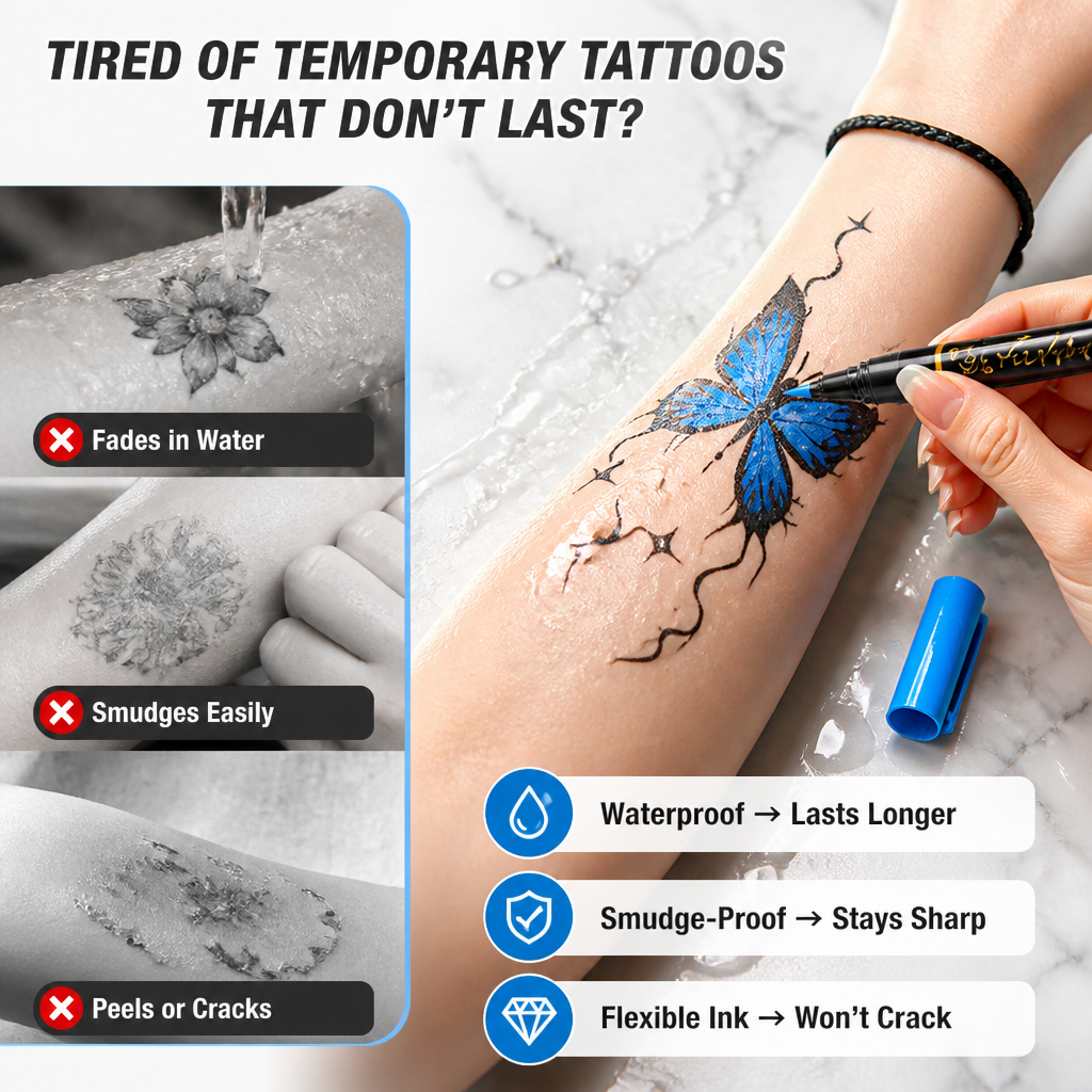 GlowTats™ Skin Art Markers Set