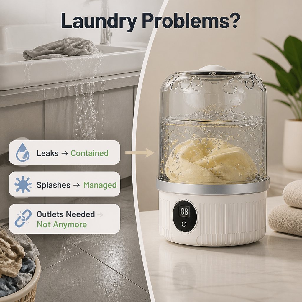 SpinFresh™ Portable Mini Washer