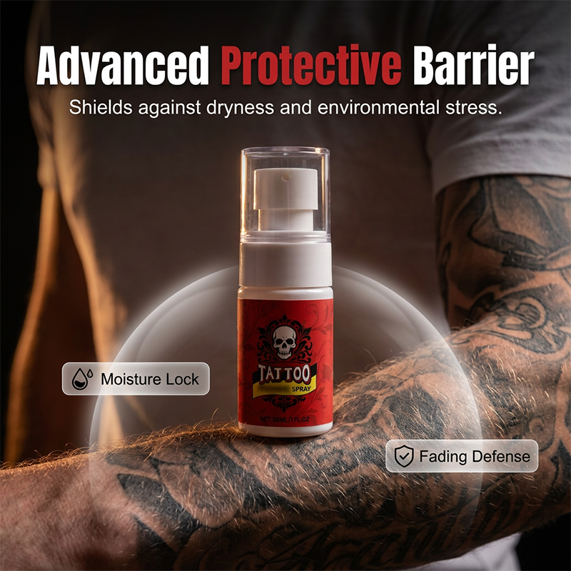 Inkglow™ Tattoo Care Spray — Bold, Vivid-Looking Ink