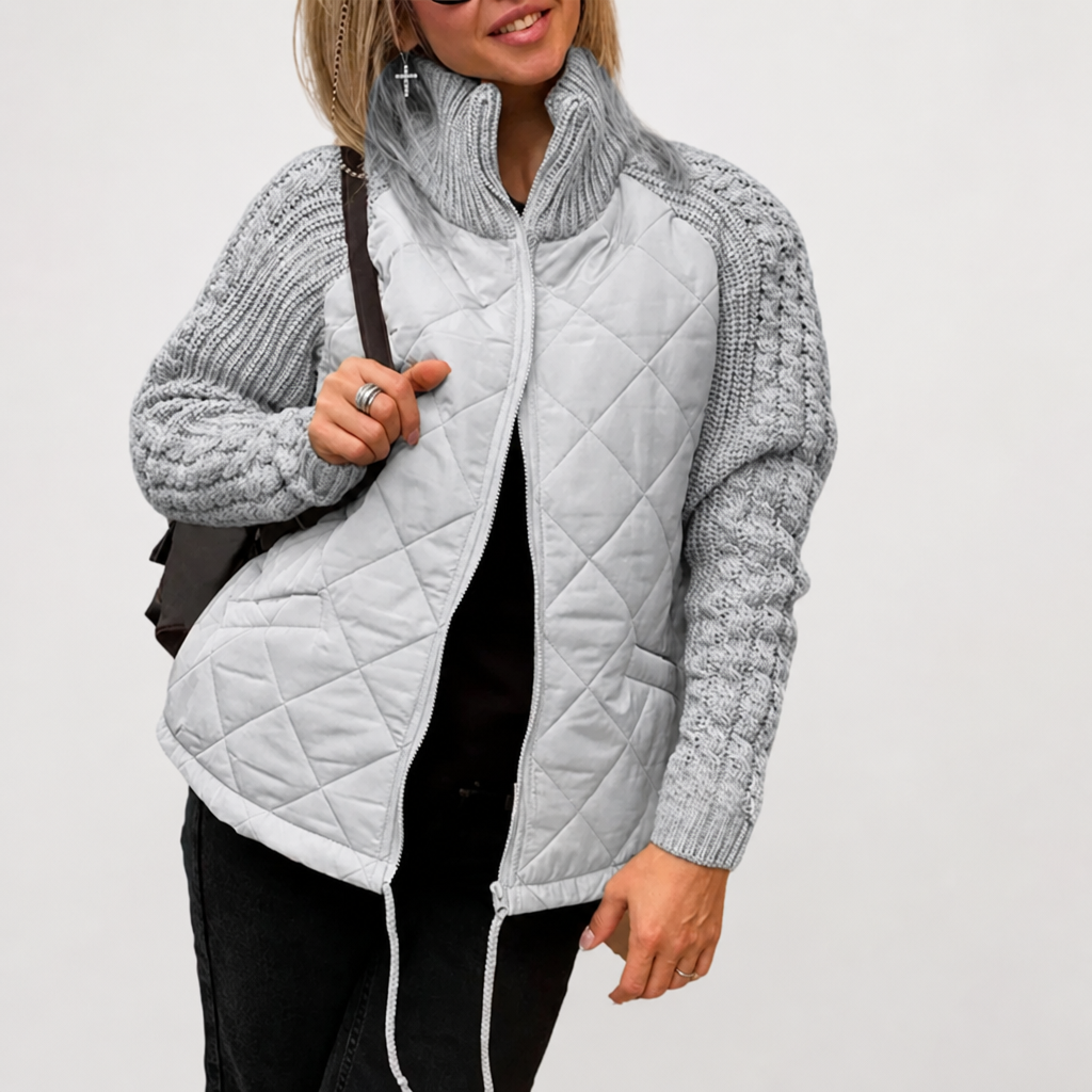 Quilla™ Quilted Knit Patchwork Jacket