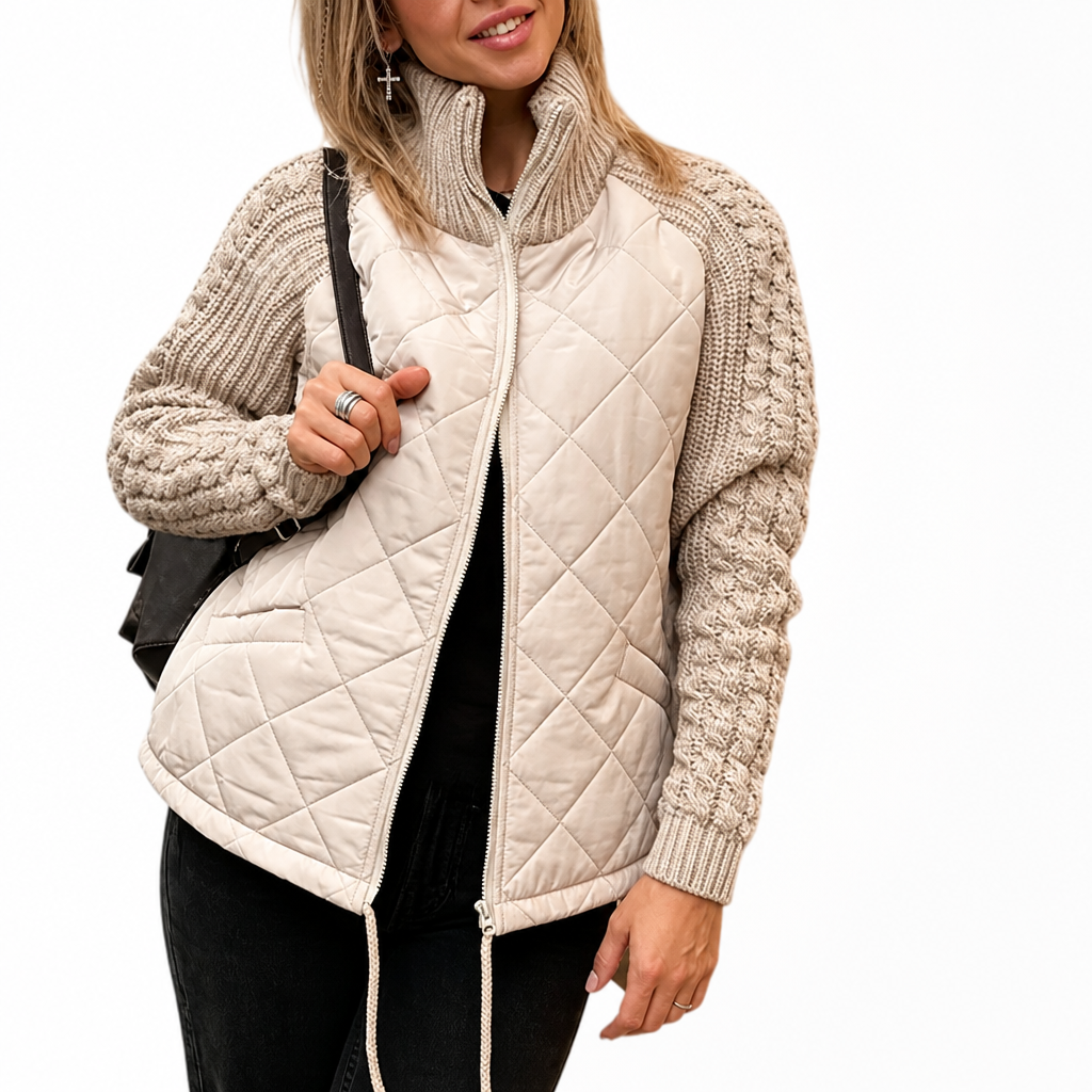 Quilla™ Quilted Knit Patchwork Jacket