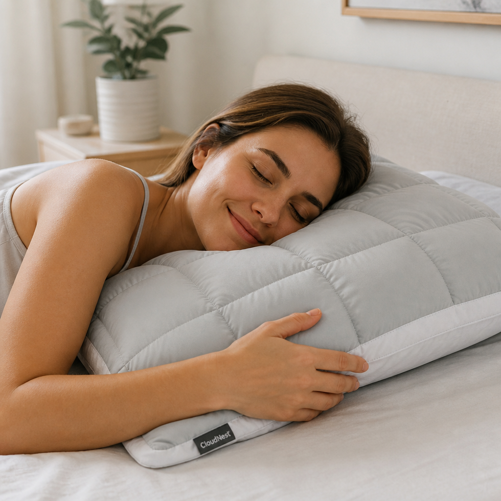 Cloudnest™ Cooling Puff-Grid Pillow