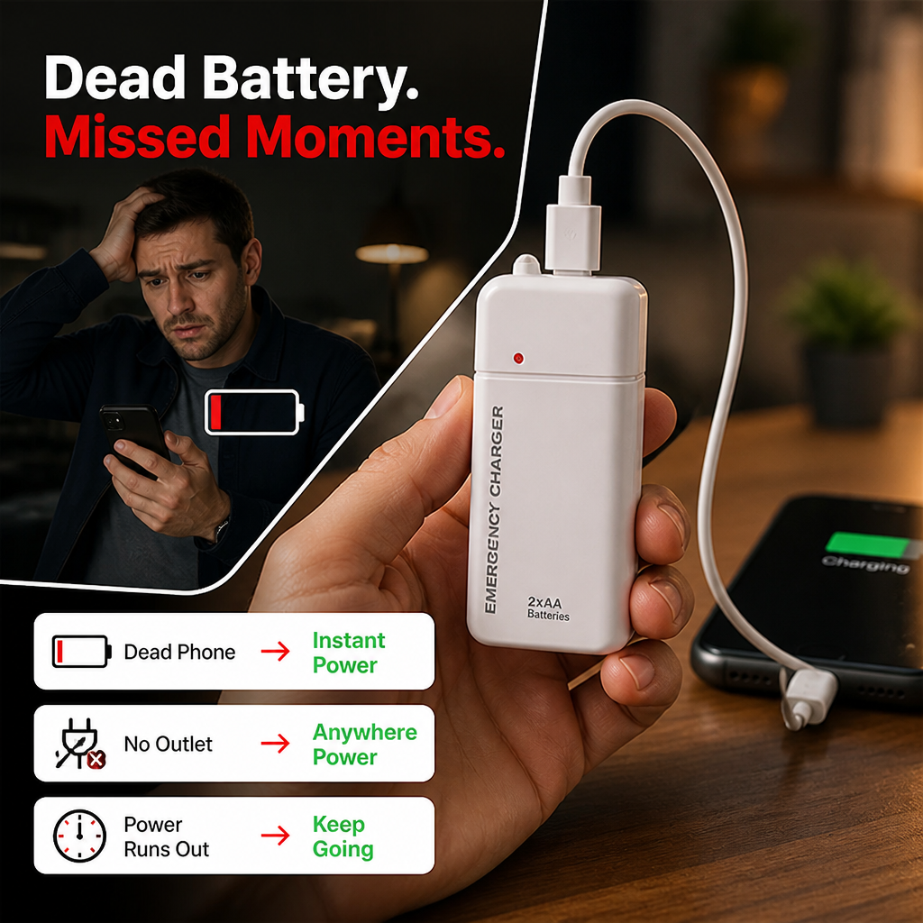 CellRescue™ Emergency AA Phone Charger