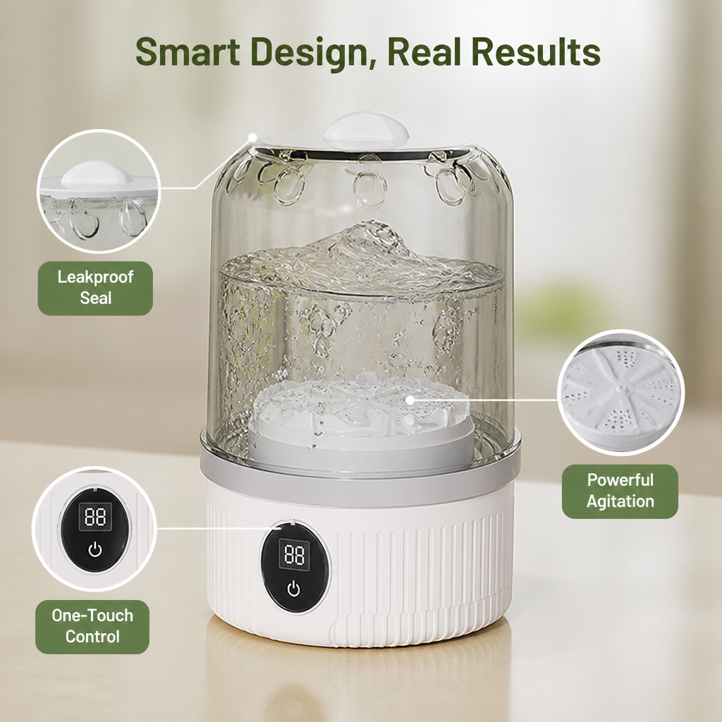 SpinFresh™ Portable Mini Washer