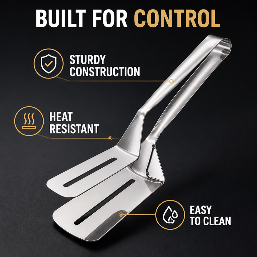 FlipGrip™ 3-in-1 Spatula Tongs