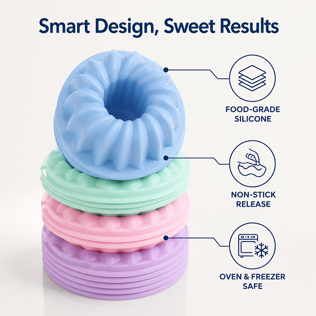 BundtBloom™ Silicone Mini Cake Cups