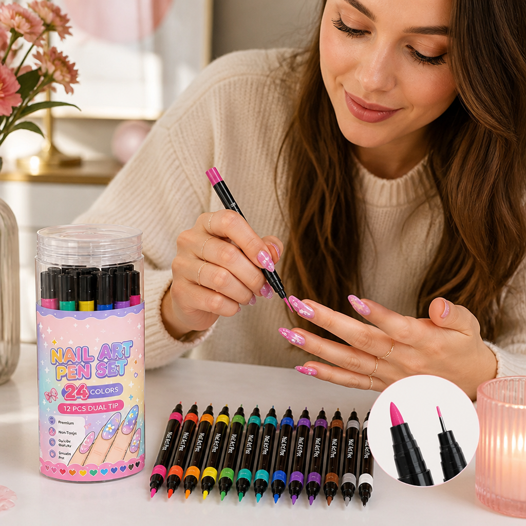 TipTint™ Dual-Tip Nail Art Pens Set