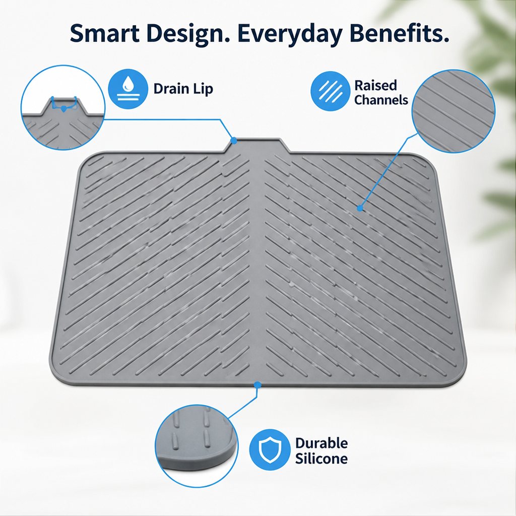 DryMat™ — Keep Your Counters Clean & Dry