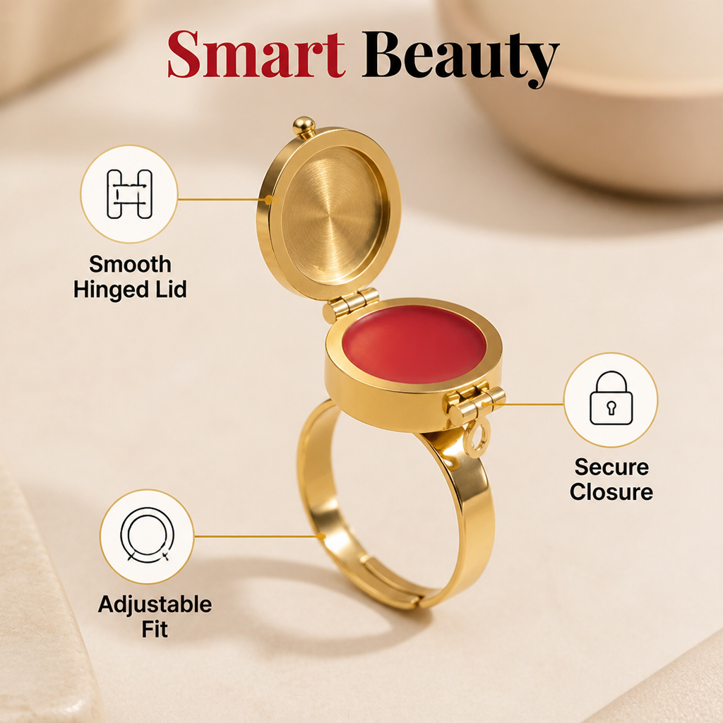 KissRing™ Lip Balm Ring — Smooth Lips On the Go