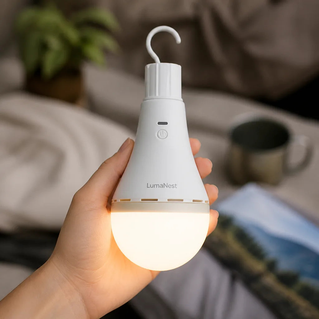 HangGlow™ Rechargeable LED Camping Bulb