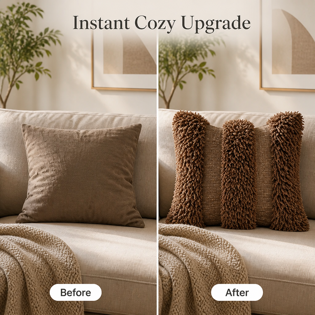 FluffNest™ Plush Velvet Pillow Cover