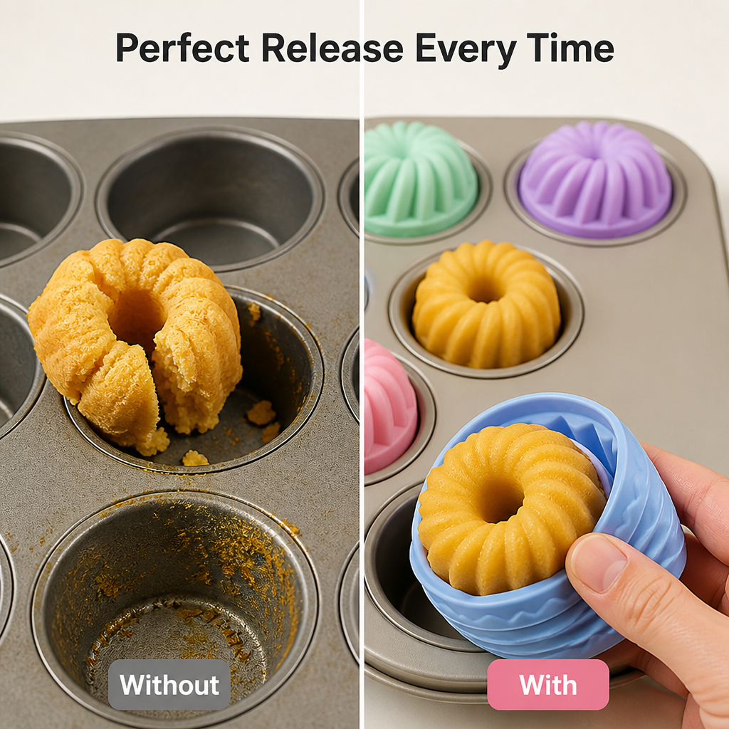 BundtBloom™ Silicone Mini Cake Cups