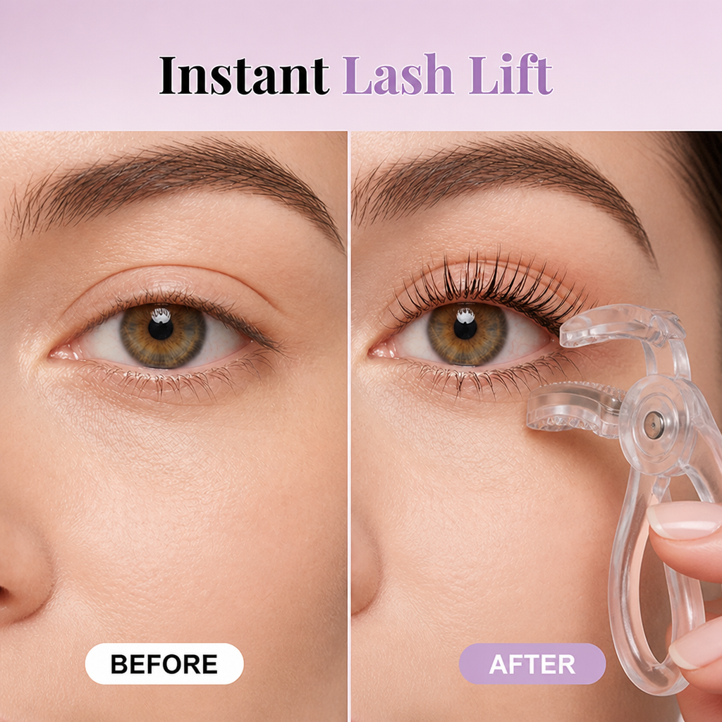 CurlLuxe™ Frameless Eyelash Curler — Bold Lifted Lashes
