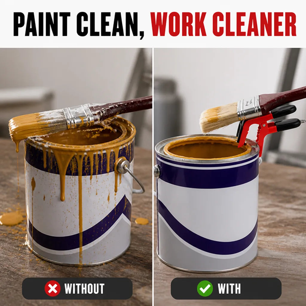 BrushPerch brush clip on paint can