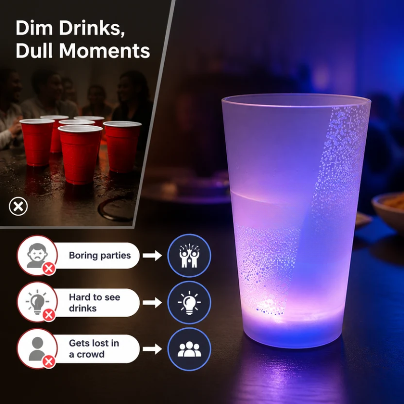 GlowSip™ LED Light-Up Party Cup
