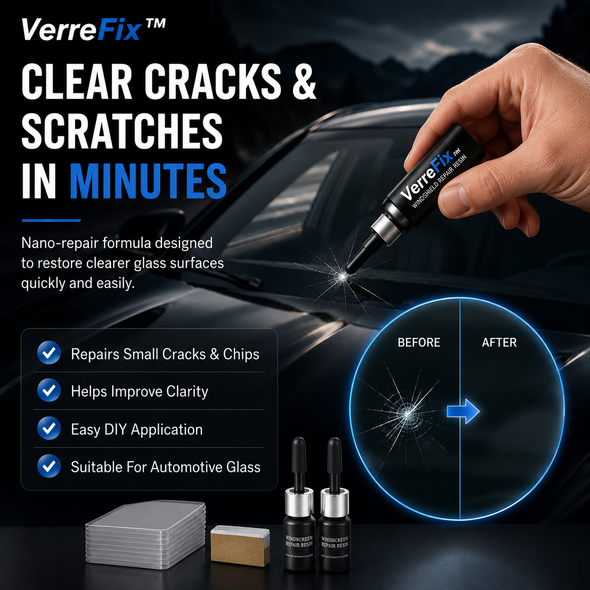 ClearMend Auto Glass Repair Kit