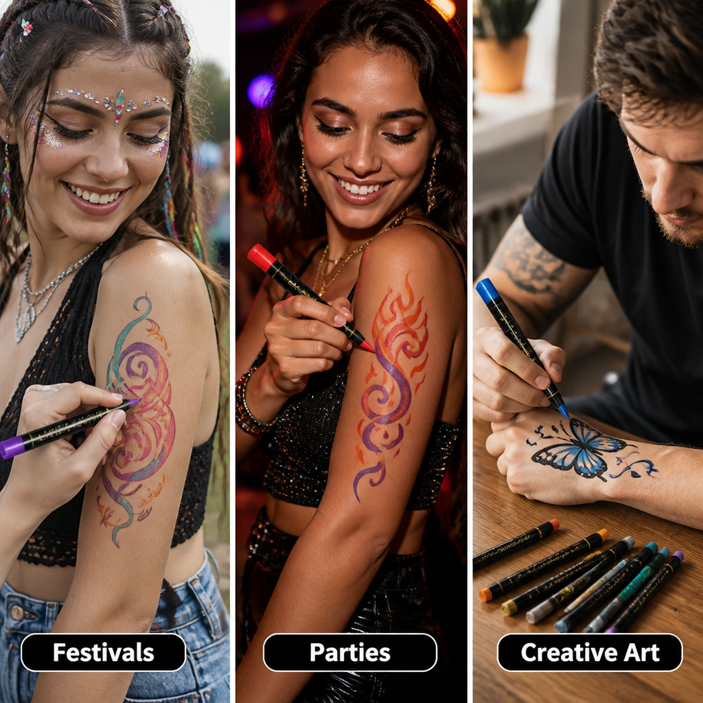 GlowTats™ Skin Art Markers Set