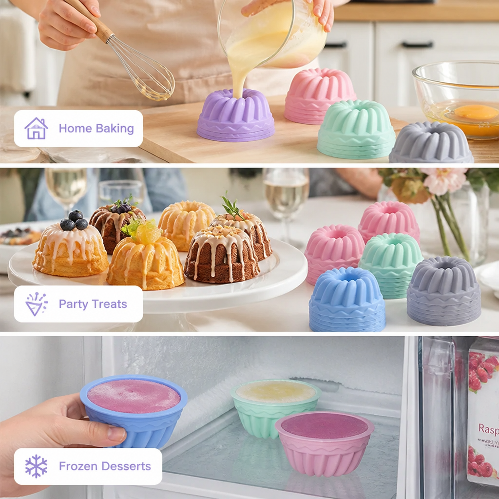 BundtBloom™ Silicone Mini Cake Cups