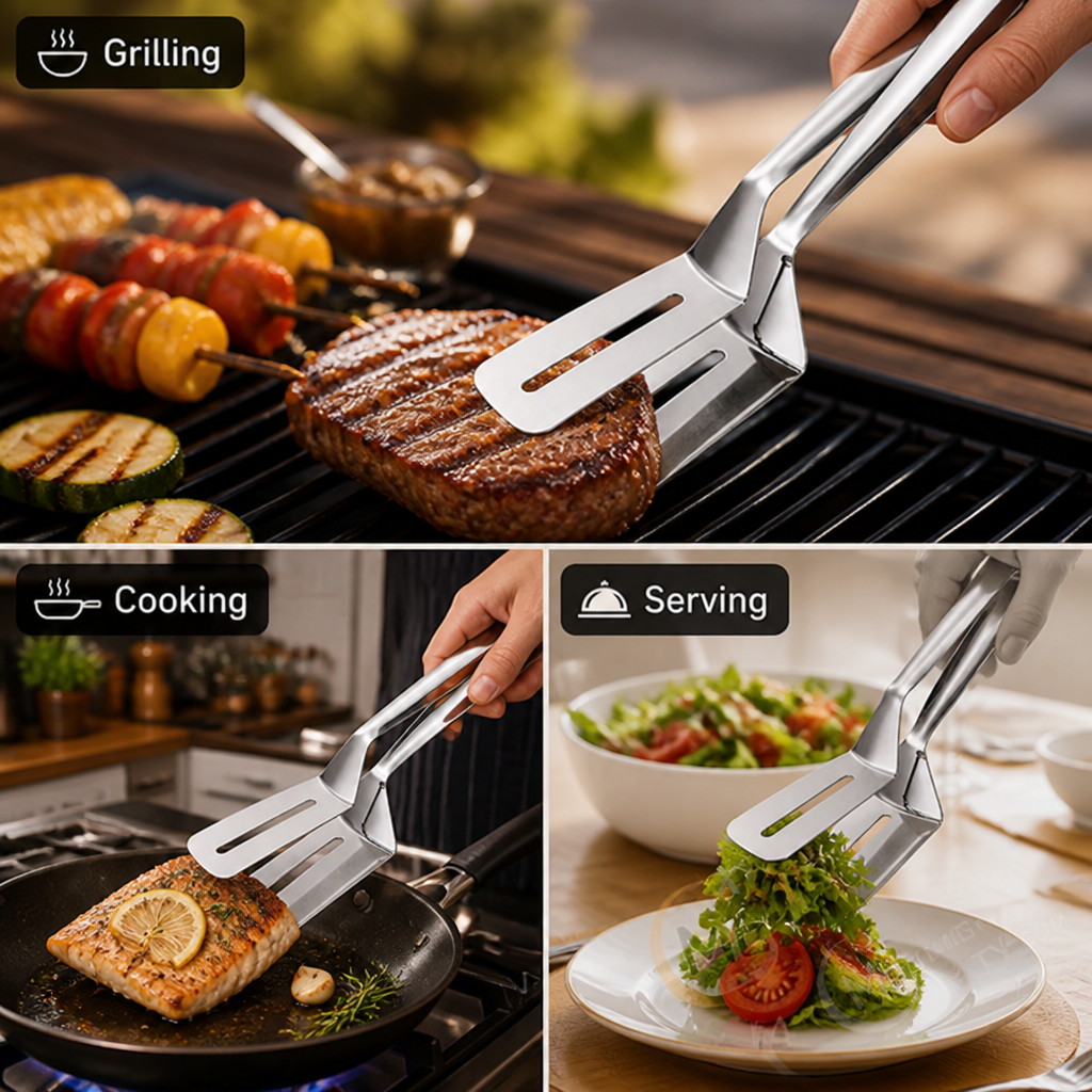FlipGrip™ 3-in-1 Spatula Tongs