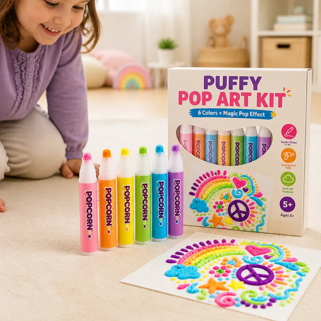 PuffArt™ 3D Puffy Paint Pens Set