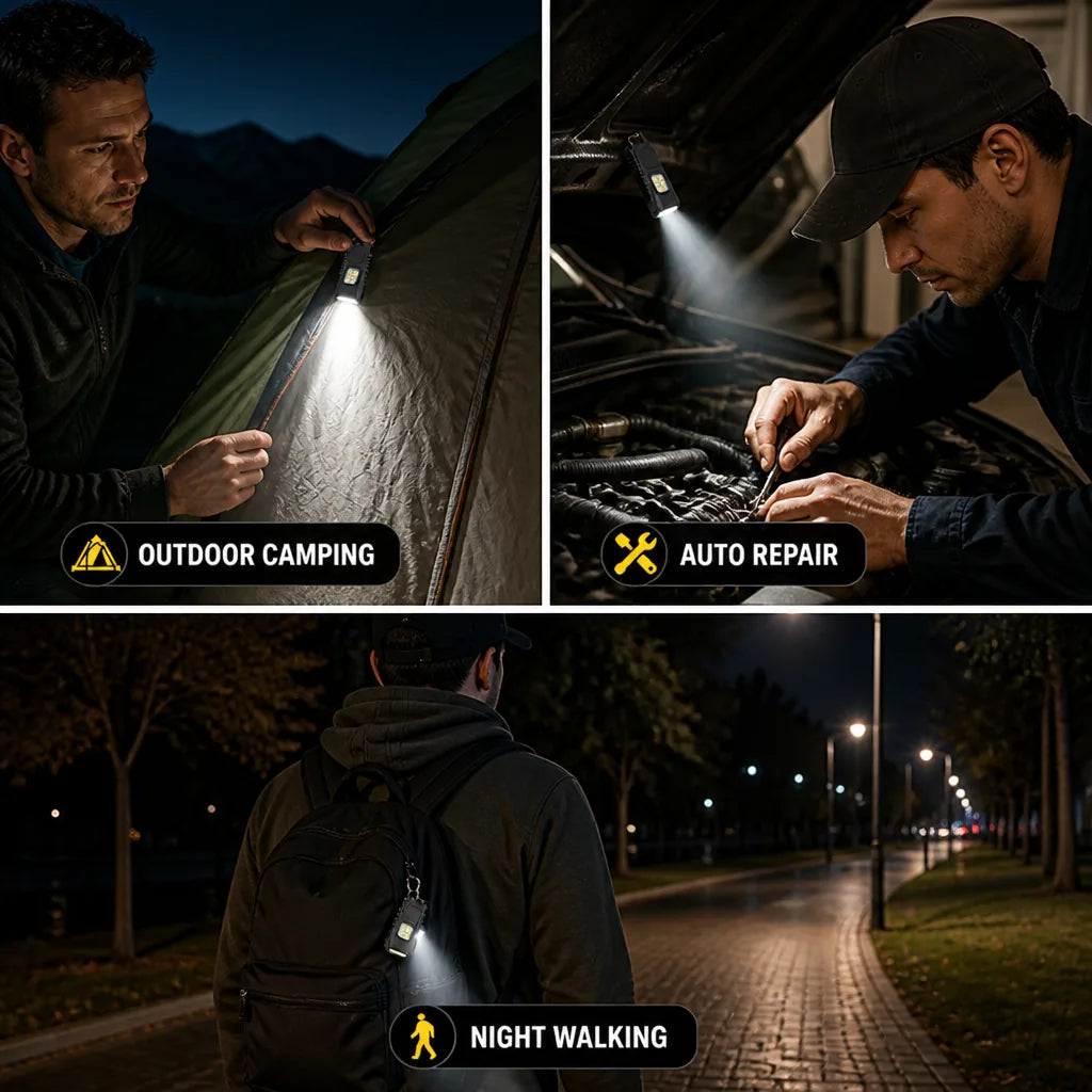 BeamPocket™ Rechargeable Keychain Flashlight