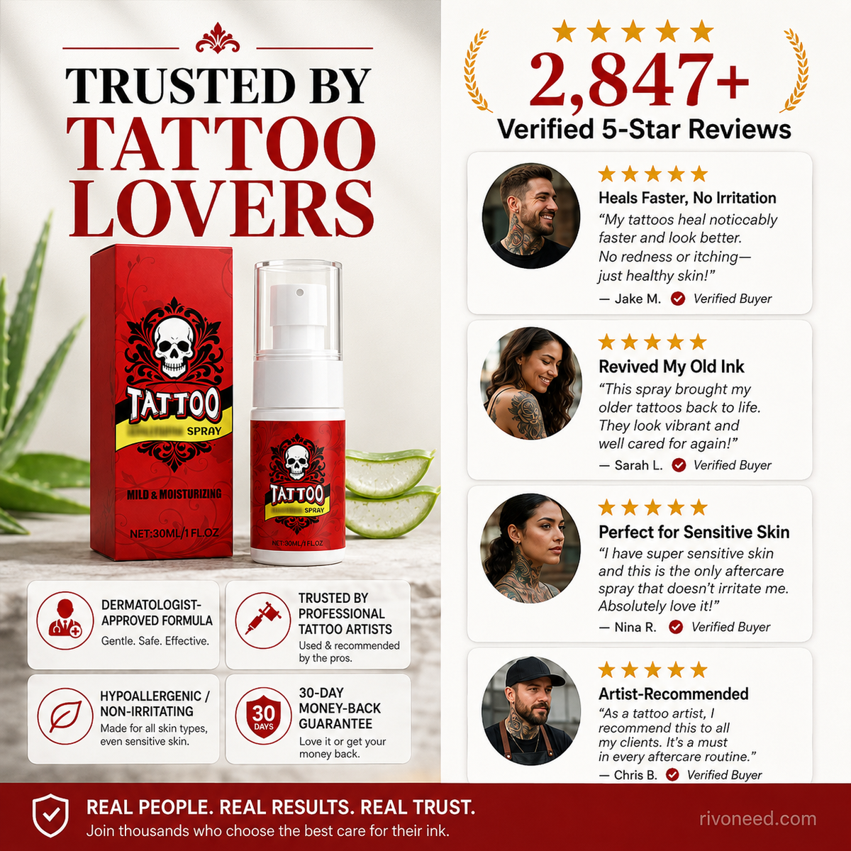 Inkglow™ Tattoo Care Spray — Bold, Vivid-Looking Ink