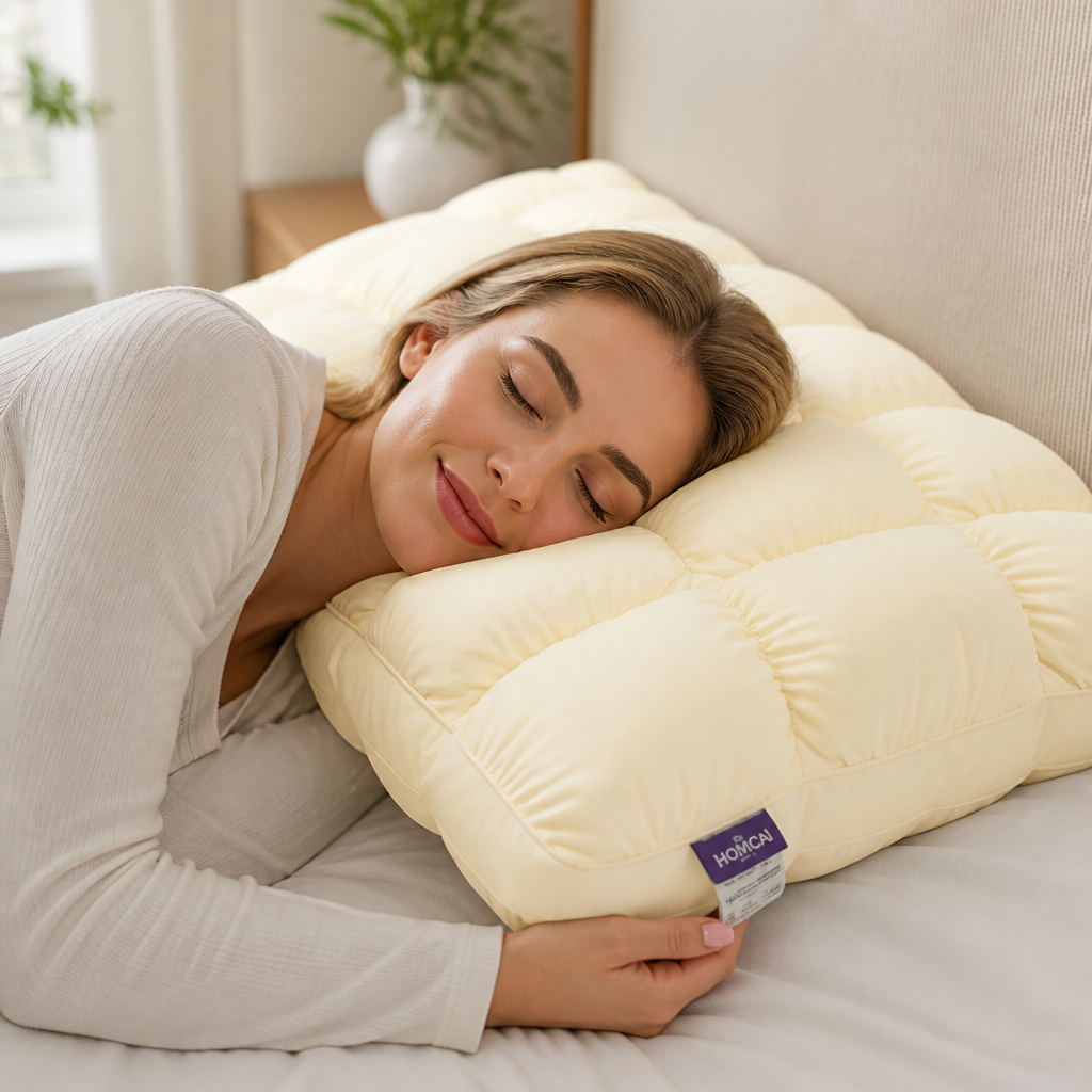 Cloudnest™ Cooling Puff-Grid Pillow