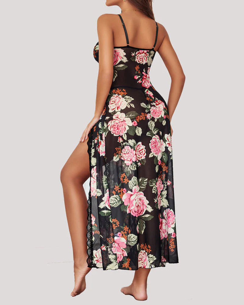 Silkelle™ Lace Maxi Lingerie Set