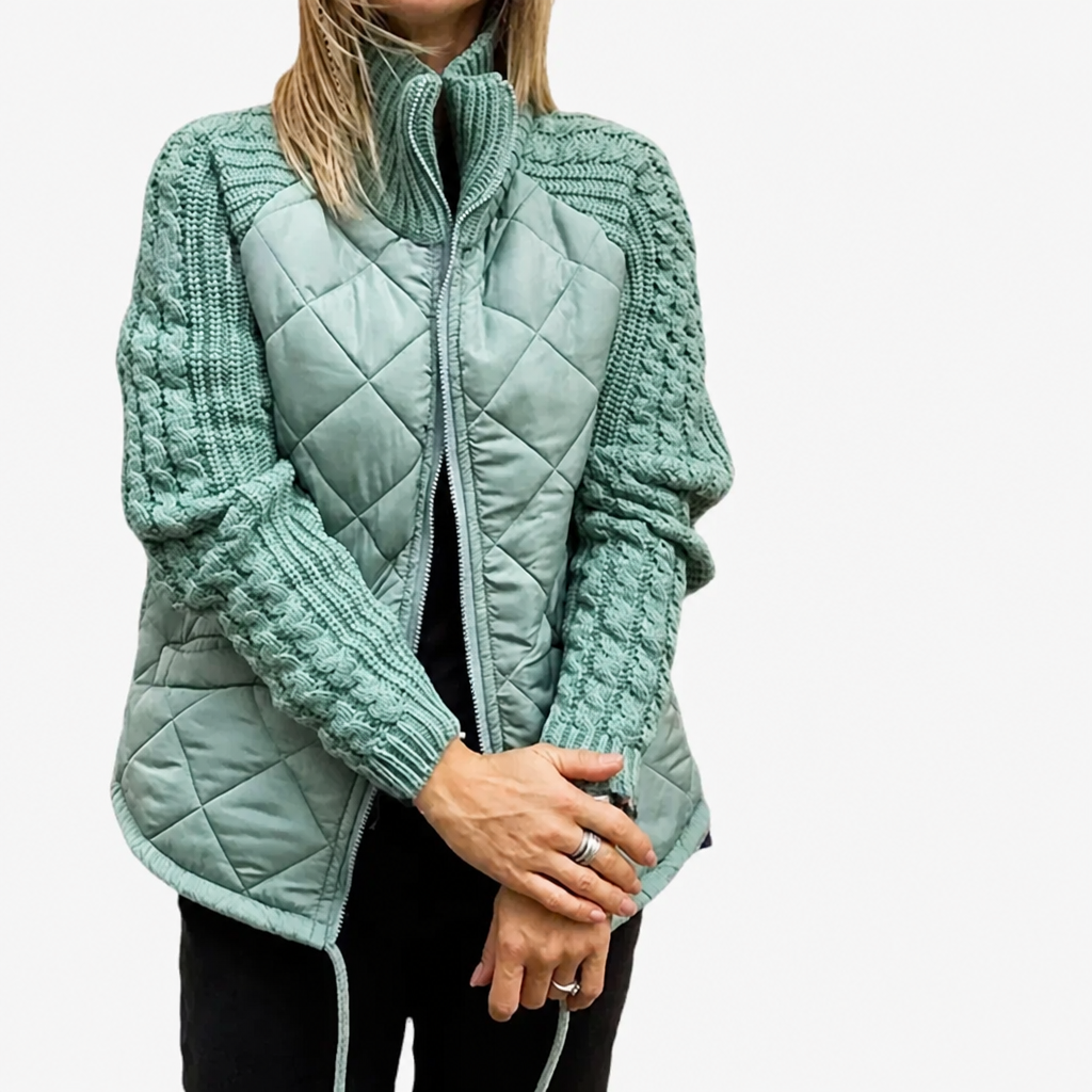 Quilla™ Quilted Knit Patchwork Jacket