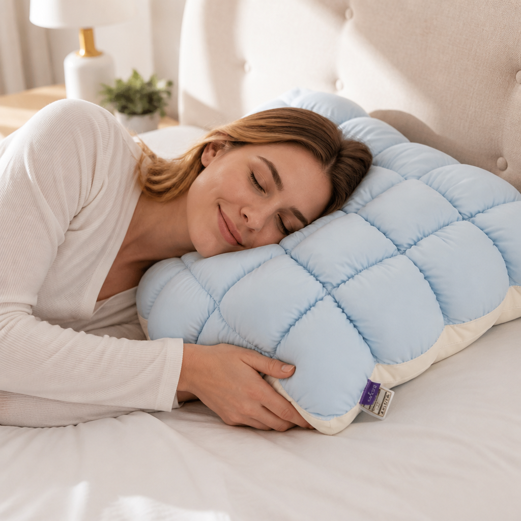 Cloudnest™ Cooling Puff-Grid Pillow