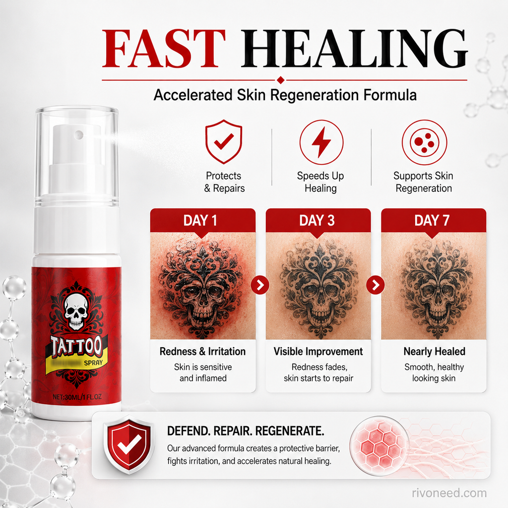 Inkglow™ Tattoo Care Spray — Bold, Vivid-Looking Ink